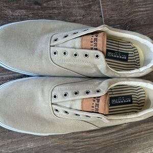 Sperry Men's Tan Canvas Shoes